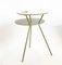 Tavolfiore Side Table in White Stripes Pattern by Tokyostory Creative Bureau 8