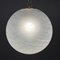 Large Vintage Italian Swirl Murano Glass Pendant Lamp, 1970s 9