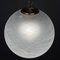 Large Vintage Italian Swirl Murano Glass Pendant Lamp, 1970s 6