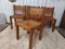 Elm and Leather Chairs, 1960s, Set of 4, Image 5