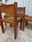 Elm and Leather Chairs, 1960s, Set of 4, Image 3