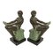 Delassement by Max Le Verrier Art Deco Style Bookends Sculptures Reading Ladies, 2023, Set of 2 3