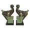 Delassement by Max Le Verrier Art Deco Style Bookends Sculptures Reading Ladies, 2023, Set of 2 2