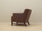 Danish Brown Leather Armchair, 1960s 6