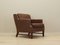 Danish Brown Leather Armchair, 1960s 10