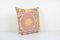 Pink Samarkand Suzani Cushion Cover, Mid-20th Century 3