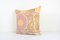Pink Samarkand Suzani Cushion Cover, Mid-20th Century, Image 2