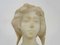 Adolfo Cipriani, Woman's Bust, Early 20th Century, Alabaster Marble 5