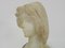 Adolfo Cipriani, Woman's Bust, Early 20th Century, Alabaster Marble 4