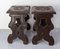 French Solid Chestnut Stools from Britanny, 1890s, Set of 2, Image 6