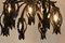 Italian Black Glass Chandelier by Barovier & Toso, Image 3