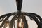 Lámpara de araña italiana de vidrio negro de Barovier & Toso, Imagen 12