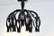 Italian Black Glass Chandelier by Barovier & Toso, Image 14