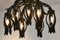 Lámpara de araña italiana de vidrio negro de Barovier & Toso, Imagen 8