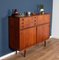 Dänisches Mid-Centry Highboard Sideboard aus Teak,1960er 8