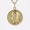 Französische Marianne & Rooster Medaille aus 18 Karat Gelbgold, 1890er 9