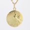 Französische Marianne & Rooster Medaille aus 18 Karat Gelbgold, 1890er 8