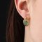 18 Karat Yellow Gold Earrings with Emeralds, 1890s, Set of 2, Image 7
