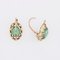 18 Karat Yellow Gold Earrings with Emeralds, 1890s, Set of 2, Image 10