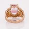 French 18 Karat Rose Gold Ring with Polychrome Tourmaline, 1950s, Image 11