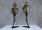 Antique Carriage Lanterns on Hand-Forged Stands, 1950s, Image 1