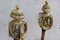 Antique Carriage Lanterns on Hand-Forged Stands, 1950s 3
