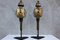 Antique Carriage Lanterns on Hand-Forged Stands, 1950s 8