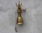 Large Vintage Brass Door Bell with Pull Chain, 1960s 2