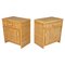 Mid-Century Italian Bedside Tables in Bamboo and Rattan, 1970s, Image 3