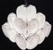 Vintage Italian Murano Chandelier with 36 White Disks, 1990s 14