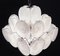 Vintage Italian Murano Chandelier with 36 White Disks, 1990s, Image 14