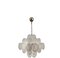 Vintage Italian Murano Chandelier with 36 White Disks, 1990s 5