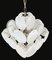 Vintage Italian Murano Chandelier with 36 White Disks, 1990s 9
