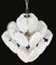 Vintage Italian Murano Chandelier with 36 White Disks, 1990s, Image 9