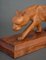 Art Deco Cubizing Panther in Carved Wood, 1930 8