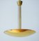 Large Mid-Century Brass Dome Ceiling Light by J.T. Kalmar, 1970s 1