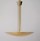 Large Mid-Century Brass Dome Ceiling Light by J.T. Kalmar, 1970s 2