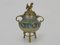 19th Century Burnt Tripod Perfume Bottle Covered in Gilded Bronze and Partitioned Enamels, Vietnam 4