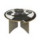 Mid-Century Modern Italian by l.a. Studio Circular Marble and Brass Table 2