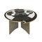 Mid-Century Modern Italian by l.a. Studio Circular Marble and Brass Table, Image 2