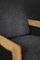 Set of Mid-Century Modern Danish Oak and Felt Lounge Chairs, 1960s 2