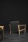 Set of Mid-Century Modern Danish Oak and Felt Lounge Chairs, 1960s 17