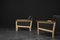 Mid-Century Modern Danish Oak and Felt Lounge Chairs, 1960s, Set of 2 10