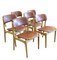 Model Od49 Dining Chairs in Oak and Leather by Erik Buch for Oddense, Denmark, 1960s, Set of 6, Image 1