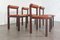 Chaises en Cuir par Claudio Salocchi, 1970s, Set de 4 1