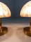 Lampade da tavolo in vetro e ottone di Peill & Putzler, anni '70, set di 2, Immagine 12