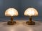 Lampes de Bureau en Verre et Laiton par Peill & Putzler, 1970s, Set de 2 5