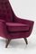 Purple Armchairs in Velvet by Adrian Pearsall, 1950, Set of 2 7