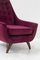 Purple Armchairs in Velvet by Adrian Pearsall, 1950, Set of 2, Image 7