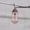 Lampada a sospensione in vetro rosa antico e ottone, Immagine 1
